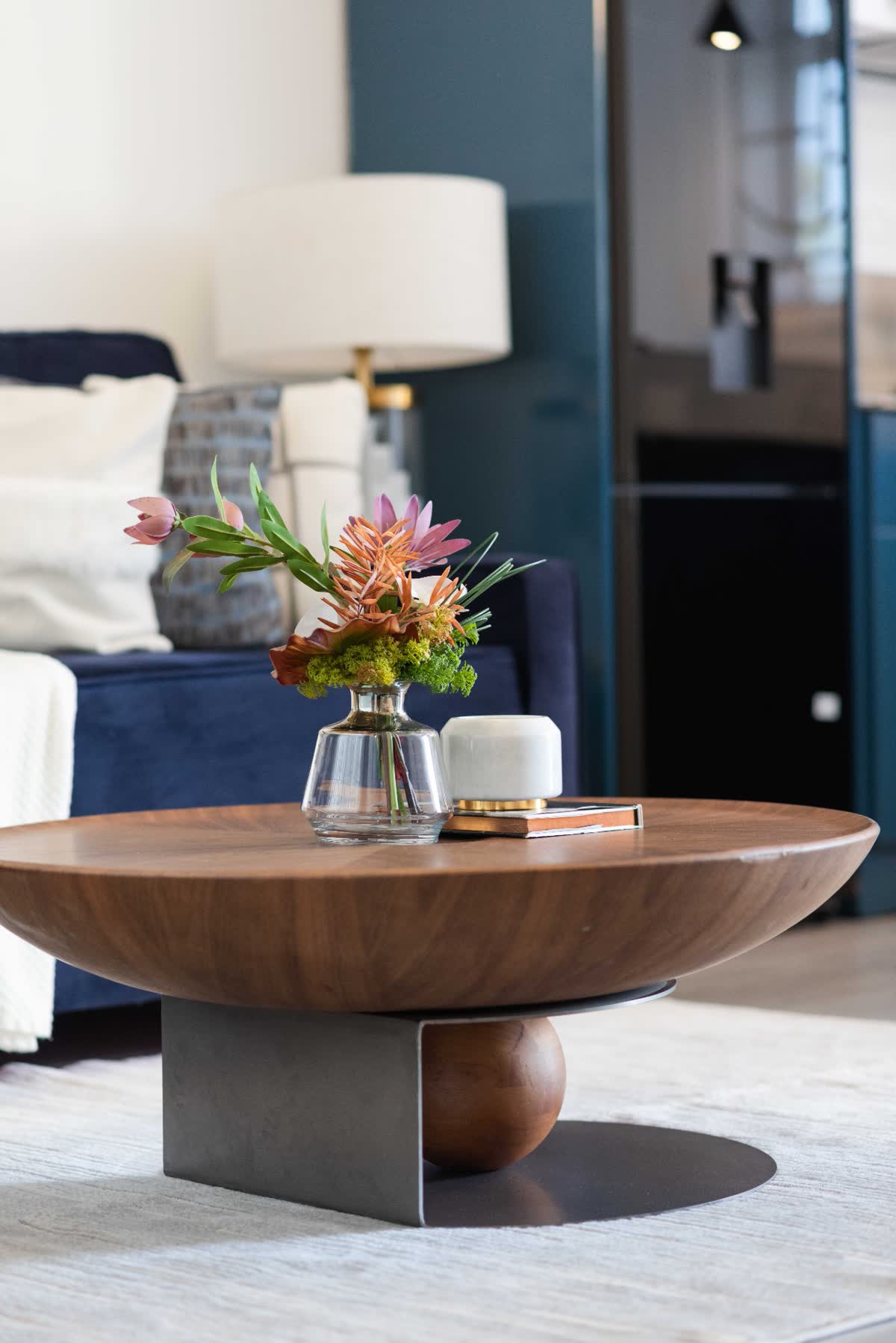 Blue Sapphire apartment coffee table detail
